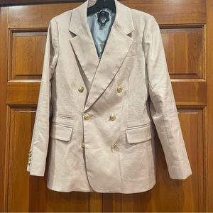 Stunning double breasted linen blazer